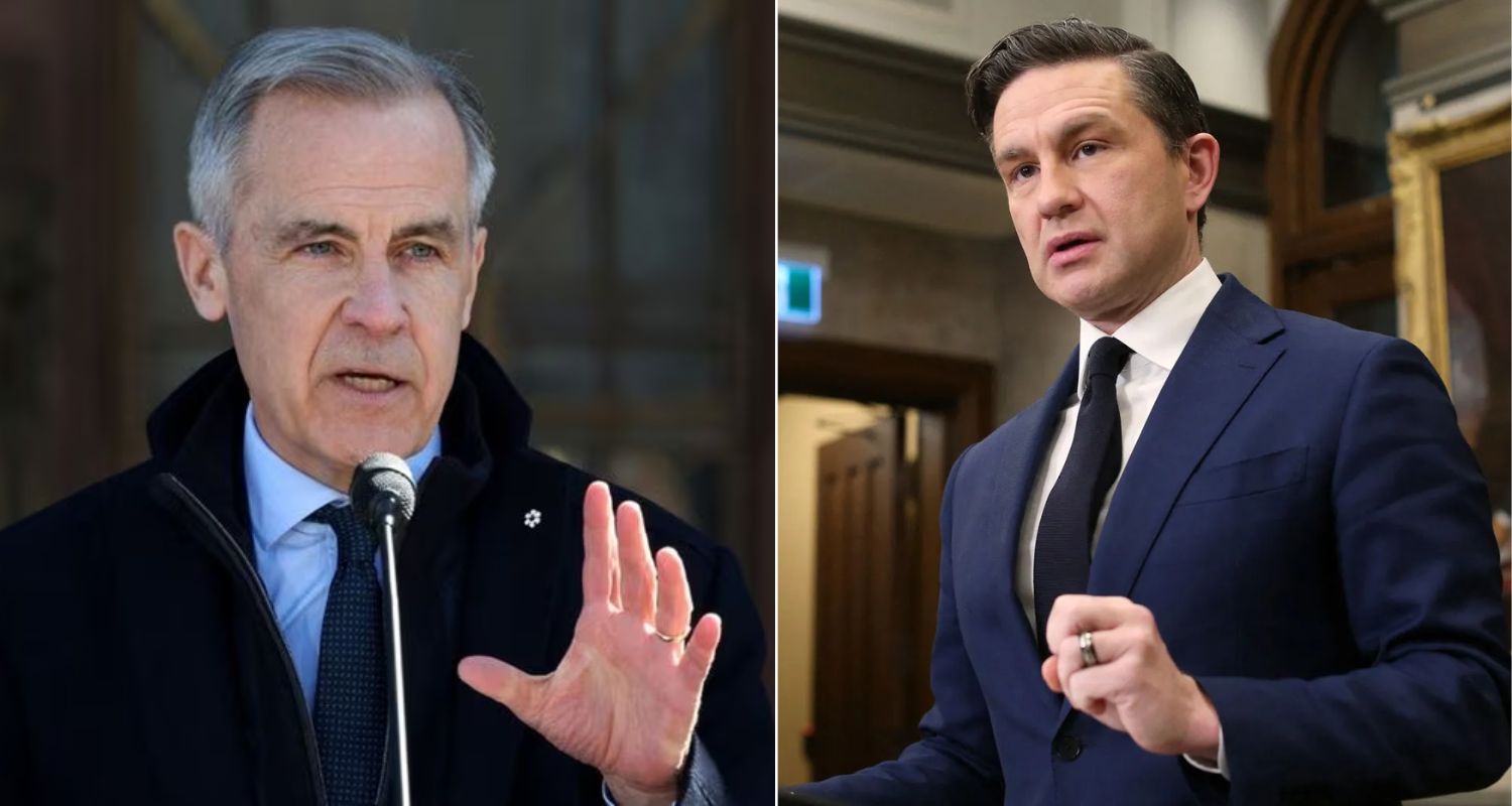 Canadian PM Mark Carney (left) and Conservative Party Leader Pierre Poilievre.