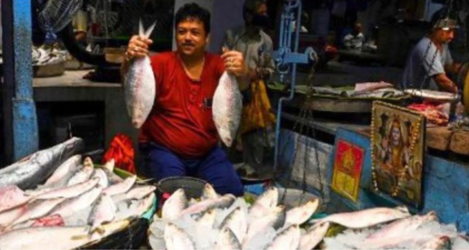 Hilsa being sold in a Kolkata market - file image