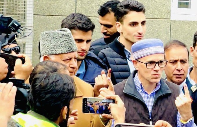 Three generations of Abdullah family vote in Srinagar